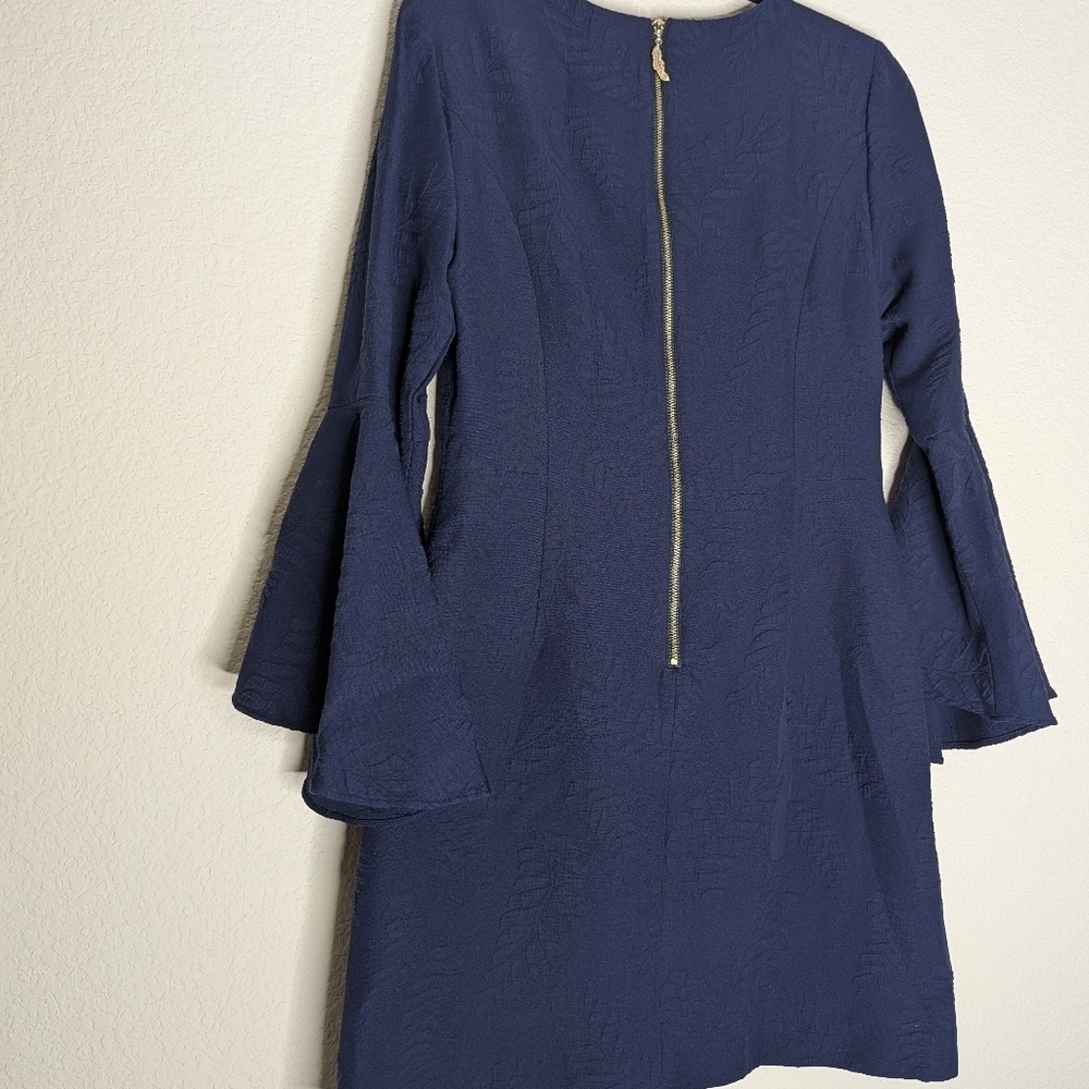 Lilly Pulitzer Navy Belle Sleeved Dress - Picture 4 of 12